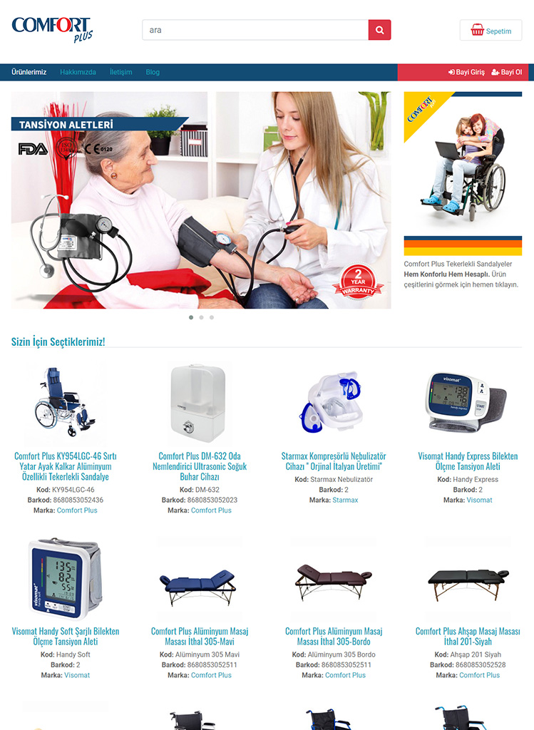 Comfort Plus Web Sitesi