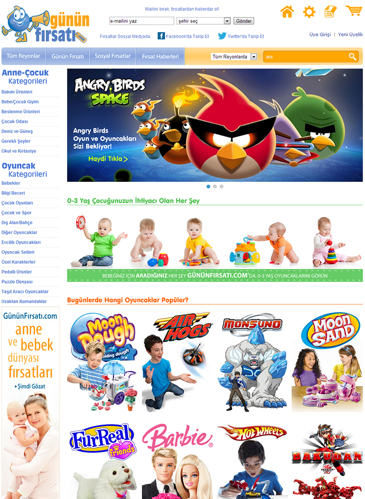 Günün Fırsatı Web Sitesi