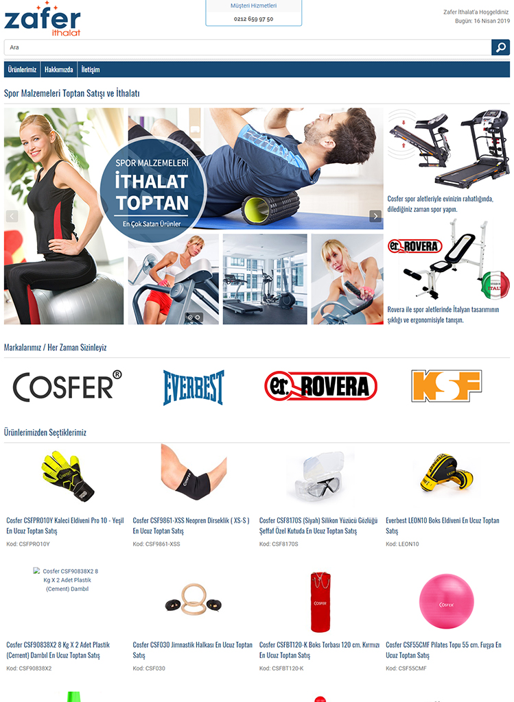 Zafer İthalat Web Sitesi